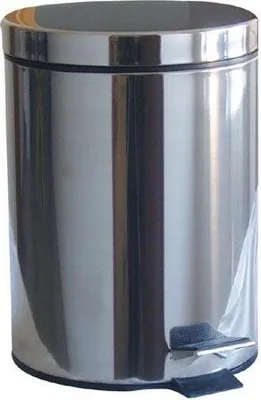 Image de poubelle ronde en acier inoxydable de 12 litres avec insert PH