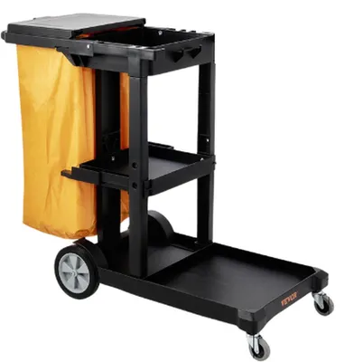 Immagine prodotto di Carrello per la pulizia - Carrello per la raccolta di rifiuti - Carrello per le pulizie - Grande capacità
