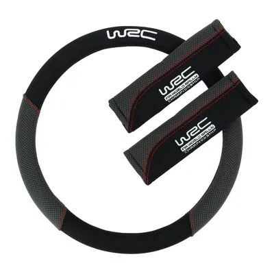 Produktbild von WRC 007595, Lenkradabdeckung, Schwarz, Monochromatisch, Velcro, 35 cm, 38 cm