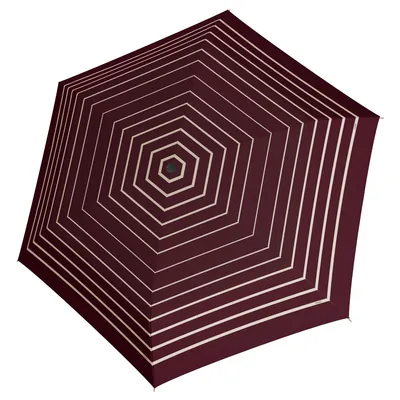 Image de doppler parapluie de poche parapluie Fiber Havanna Timeless Stripes Red bordeaux