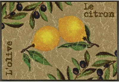 Produktbild von wash+dry Schmutzfangmatte Le Citron - 60 x 180 cm