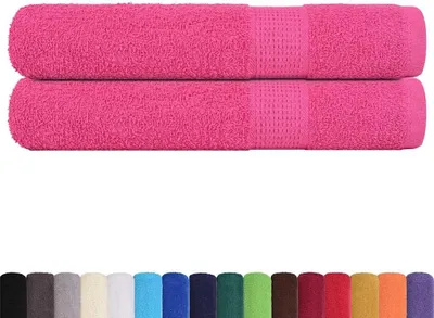 Produktbild von vidaXL Saunatücher FROGN 2 Stk. Rosa 80x200 cm 360 g/m²