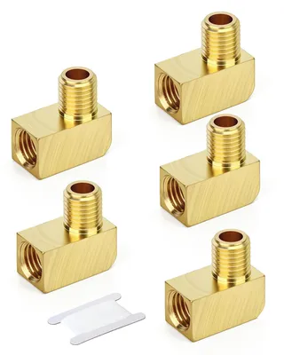 Immagine prodotto di Set di 5 raccordi curvi in ottone per collegamenti di tubazioni