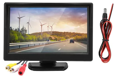 Immagine prodotto di Monitor impermeabile da 5 pollici ad alta definizione TFT LCD per telecamera di retromarcia per auto