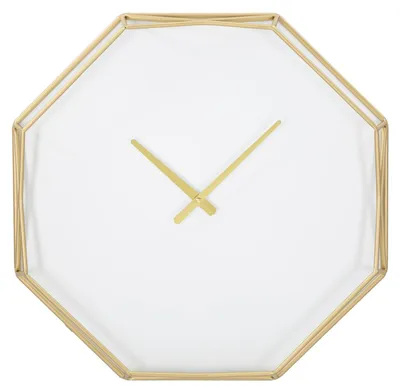 Productafbeelding van Octagonale wandklok in glamourstijl, diameter 56 cm