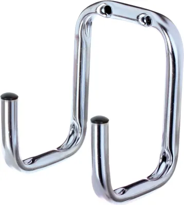 Zdjęcie produktu dla Alberts 856175 Hak ścienny, podwójny kątowy, ocynkowany na niebiesko, średnica Ø12 mm, 115 x 80 x 90 mm, zestaw 5 szt