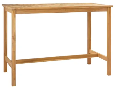 Obrázek produktu pro vidaXL Barový stůl, přírodní, 150 x 75 x 105 cm, masivní teakové dřevo