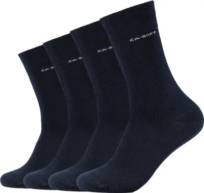Produktbild von Camano Socken ca-soft tex Wool ca-soft 4er Pack Bund ohne Gummidruck navy 43-46