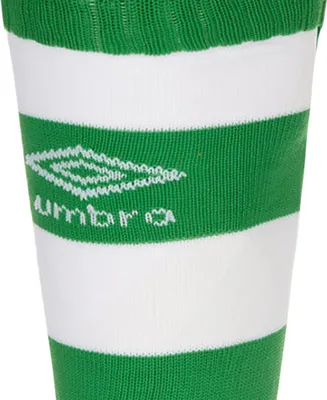 Productafbeelding van Umbro - "Hoop" sokken voor heren, model UO174 (maat 40,5 EU - 47 EU) (smaragdgroen/wit)