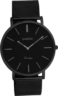 Produktbild von Oozoo Edelstahl Herren-Damen Uhr Analog Armband schwarz Vintage Series D2UOC9932A