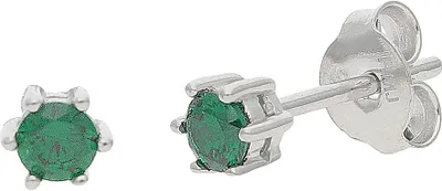 Produktbild von JuwelmaLux Ohrstecker 925 Silber mit Cubic Zirkonia grün JL39-06-0719