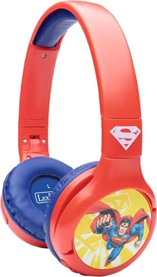 Produktbild von Superman Kinderkopfhörer 2-in-1 Bluetooth & Kabel, Stereo, Lautstärkebegrenzt 85 dB, faltbar, verstellbar, Mikrofon, kabellos & kabelgebunden