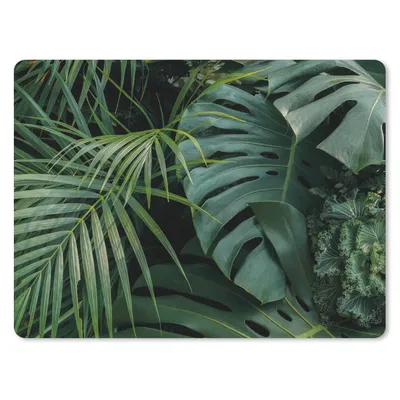 Produktbild von MuchoWow® Mauspad Mousepad Pflanzen - Dschungel - Blätter - Tropisch 23x19 cm - Mousepads - Maus Mat - Pad - Mausunterlage - Schreibtischunterlage - Mauspad
