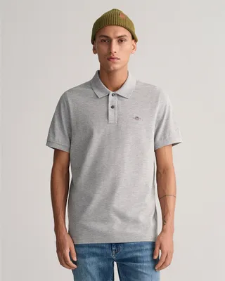 Produktbild von Gant Reg Shield Kurzarm-poloshirt Grau S Mann Grau S