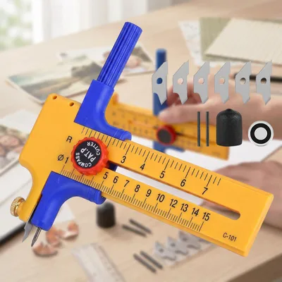 Productafbeelding van Papiercirkel – Instelbaar – Geschikt voor kunstnijverheid en knutselwerkzaamheden