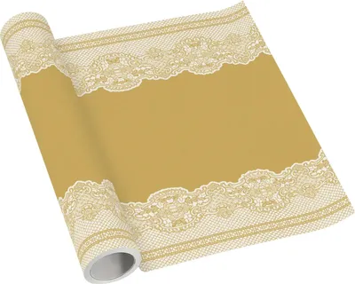 Immagine prodotto di Runner da tavola in carta PREMIUM in rotolo, "Royal Gold" 40 cm x 5 m 1 pezzo.