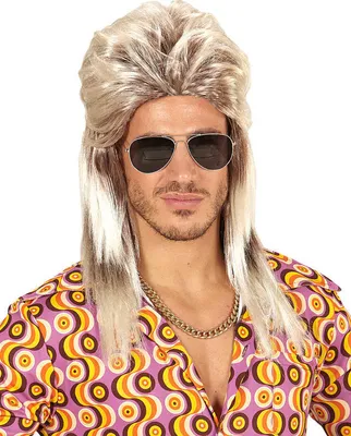 Produktbild von 80er Jahre Vokuhila Perücke blond