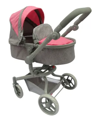 Immagine prodotto di Passeggino 2 in 1, rosa e grigio