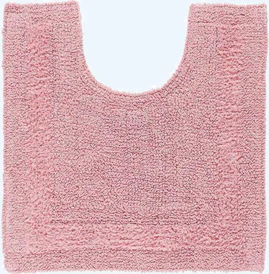 Produktbild von HOMESCAPES WC-Vorleger rosa 50x55 cm aus 100% Baumwolle