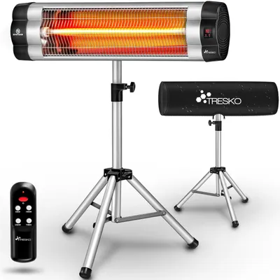 Immagine prodotto di Riscaldatore a infrarossi per esterni - 2500 Watt - Elettrico - Resistente all'acqua