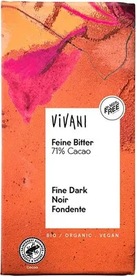 CZEKOLADA GORZKA 71 % BIO 80 g - VIVANI