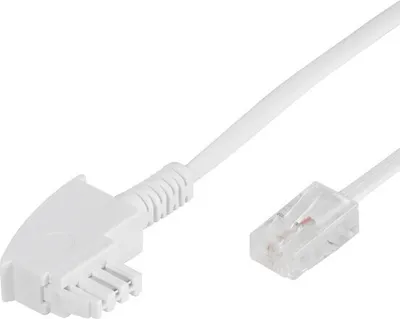 Produktbild von DSL Anschlusskabel, TAE-F Stecker auf RJ45-Stecker 8p8c, 10m (45053)