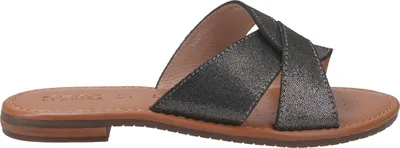 Image de GEOX Sandale SOZY, cuir lisse, gris, femmes