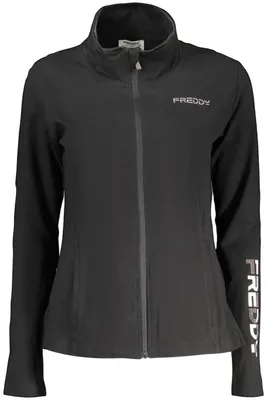 Produktbild von Damen Sweatjacke Schwarz mit Reißverschluss und Taschen für Style