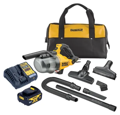 Obrázek produktu pro Akumulátorový tyčový vysavač DeWalt DCV 501 LM1 18 V 0,7 l prachová třída L + 1x akumulátor 4,0 Ah + nabíječka