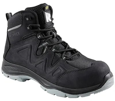 Produktbild von Runnex RUNNEX Sicherheitsstiefel SmartStar 5303 S3S ESD Gr. 48 schwarz/grau