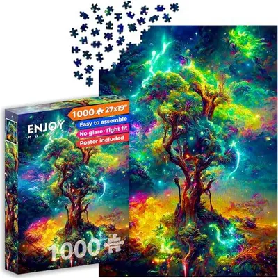 Produktbild von Enjoy Puzzle Puzzle Kosmischer Lebensbaum 1000 Teile bunt