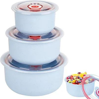 Produktbild von Magnetronbehälter mit Deckel – 300/500/900 ml – BPA-frei – Ideal zum Erwärmen
