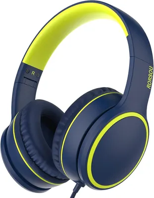 Produktbild von Over-Ear Kopfhörer mit Mikrofon,Leichtgewichtige klappbare Stereo-Bass mit 1,5 m Kabel (entangle),Kabelkopfhörer für Smartphone,Tablet,Computer,MP3/4