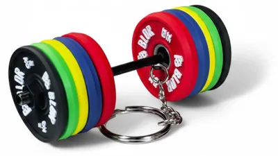 Productafbeelding van BLOR BLORFIT Sleutelhanger, stangbumper van rubber - Verzamelbaar fitnessaccessoire