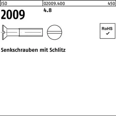 Produktbild von Reyher  Senkschrauben ISO 2009 4.8 M 5 x 40 (500 Stück)