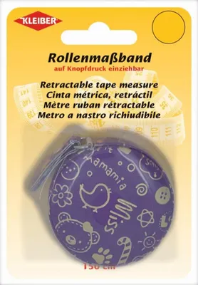 Produktbild von Kleiber Rollmaßband 150 cm lila