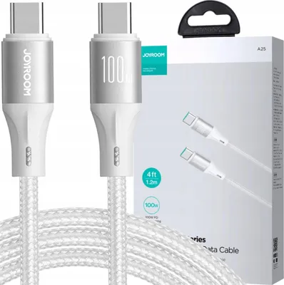 Image de Câble Joyroom Light-Speed Series S-A25 Usb-C / Usb-C 100W 1.2M - Biały