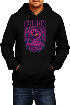 Immagine prodotto di Felpa con cappuccio da uomo Japan Anime Manga Pokemon Arbok, Man L , Noir