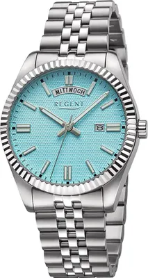 Productafbeelding van Regent herenhorloge, roestvrijstalen polsband, analoog, metalen band, zilver, modelnummer D2URBA880