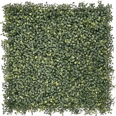 Zdjęcie produktu dla Sztuczny żywopłot bukszpan Emmaus - 100 x 100 cm - Sztuczny bluszcz - Panel ścienny - Osłona balkonu