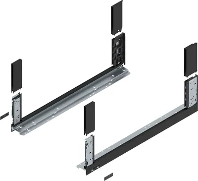Produktbild von BLUM LEGRABOX free, Zarge Höhe C, NL 650, Carbonschwarz
