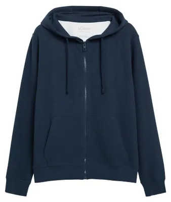 Produktbild von s.Oliver Basic Sweatjacke / Hoodie Baumwolle für hohen Komfort, Bequemer Schnitt für jeden Tag, Weiche Bündchen für optimalen Sitz