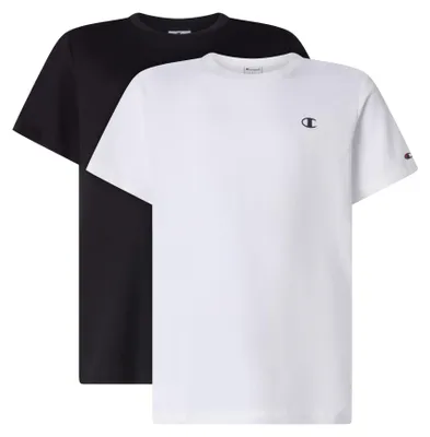 Produktbild von Champion T-Shirt (2er-Pack) Kinder und Jugendliche, weiß/schwarz, 5-6 Jahre
