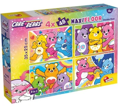 Image de Puzzle MaxiFloor - Bisounours - LISCIANIGIOCHI - 4 x 48 pièces - À partir de 4 ans