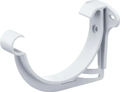 Produktbild von INEFA Stirnbretthalter Dachrinnenhalter halbrund NW100 / 100mm, Weiß Rinnenhalter aus PVC,  Germany