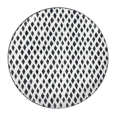 Image de Assiette à dessert BlackLine 19 cm, diamants