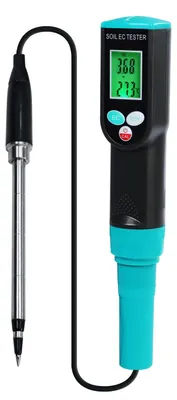 Productafbeelding van Digitale grondmeter met snoersensor, 2-in-1 bodemEC en temperatuurmeter