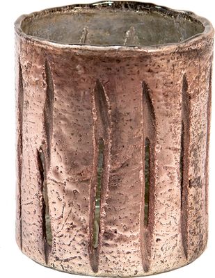 Clayre & Eef Teelichthalter Ø 11x13 cm Rosa Glas Rund