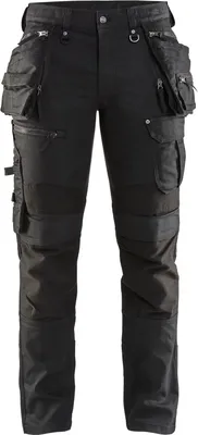 Produktbild von Blakläder 1990 1141 Handwerker Arbeitshose Stretch X1900, Farbe:schwarz/schwarz, Größe:152 (C106)