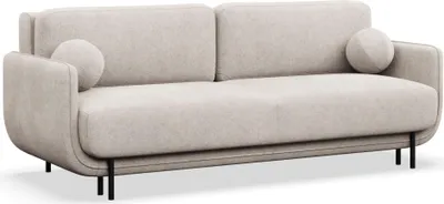 Produktbild von Selsey Ovals – 3-Sitzer Schlafsofa mit Strukturstoff, Hellbeige